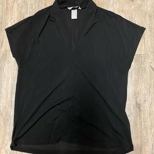 Black v-neck blouse!
